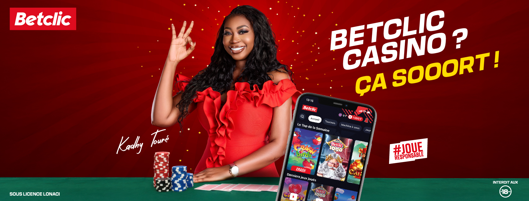 Betclic Casino — visuel de campagne
